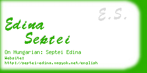 edina septei business card